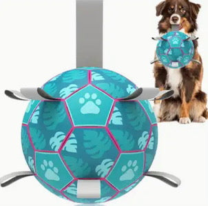 Tug & Chase Soccer Ball – Interactive Play for All-Sized Pups