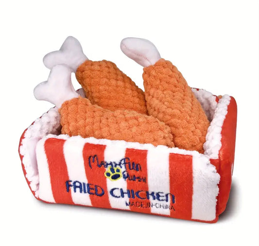 Happiness Is Fried Chicken - Plush Doggie Toy