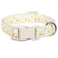 Yellow Floral Dog Collar - Medium
