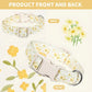 Yellow Floral Dog Collar - Medium