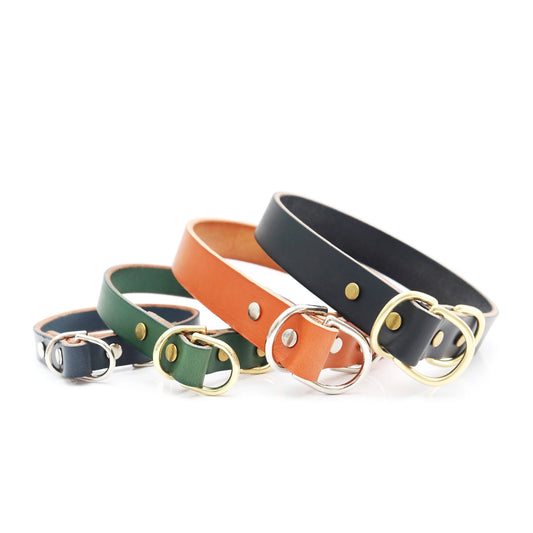 Leather Slip Dog Collar – Large (15"–18")